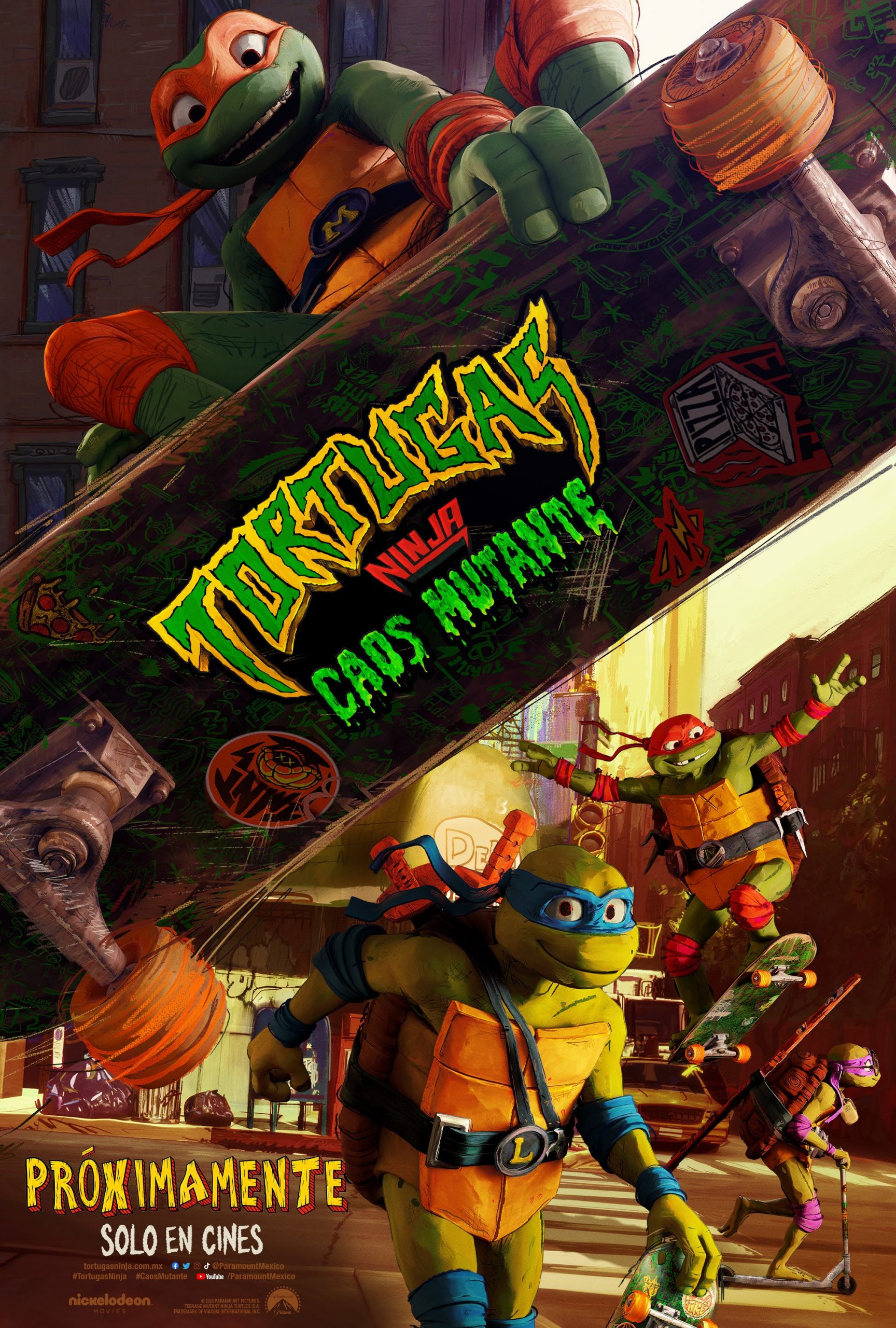 TORTUGAS NINJA: CAOS MUTANTE 4D/3D