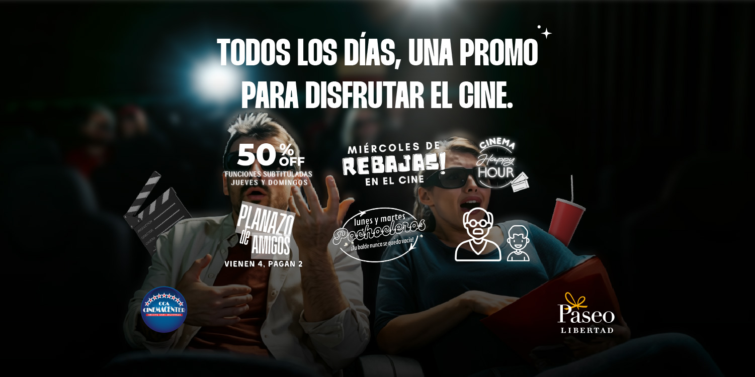 Viví el cine con beneficios todos los días